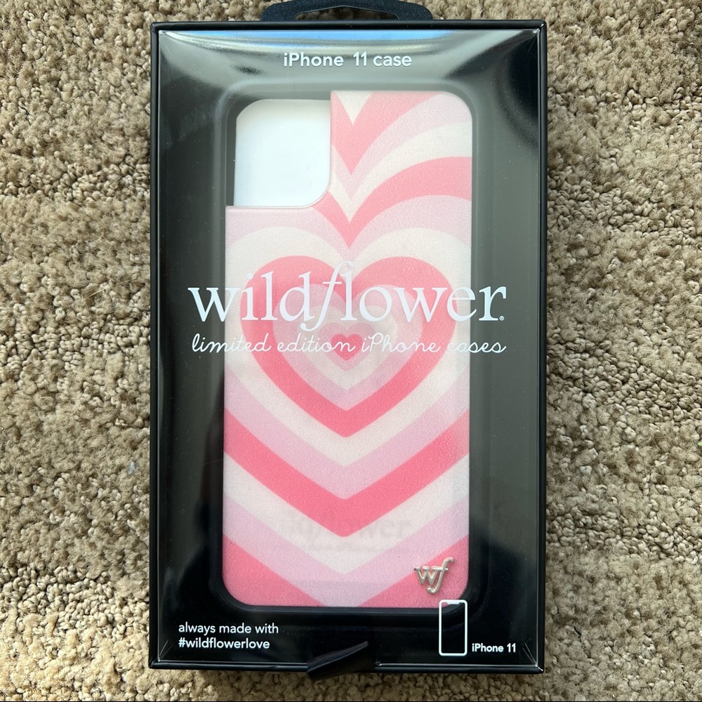 Wildflower Pink Heart Phone Case IPhone 11